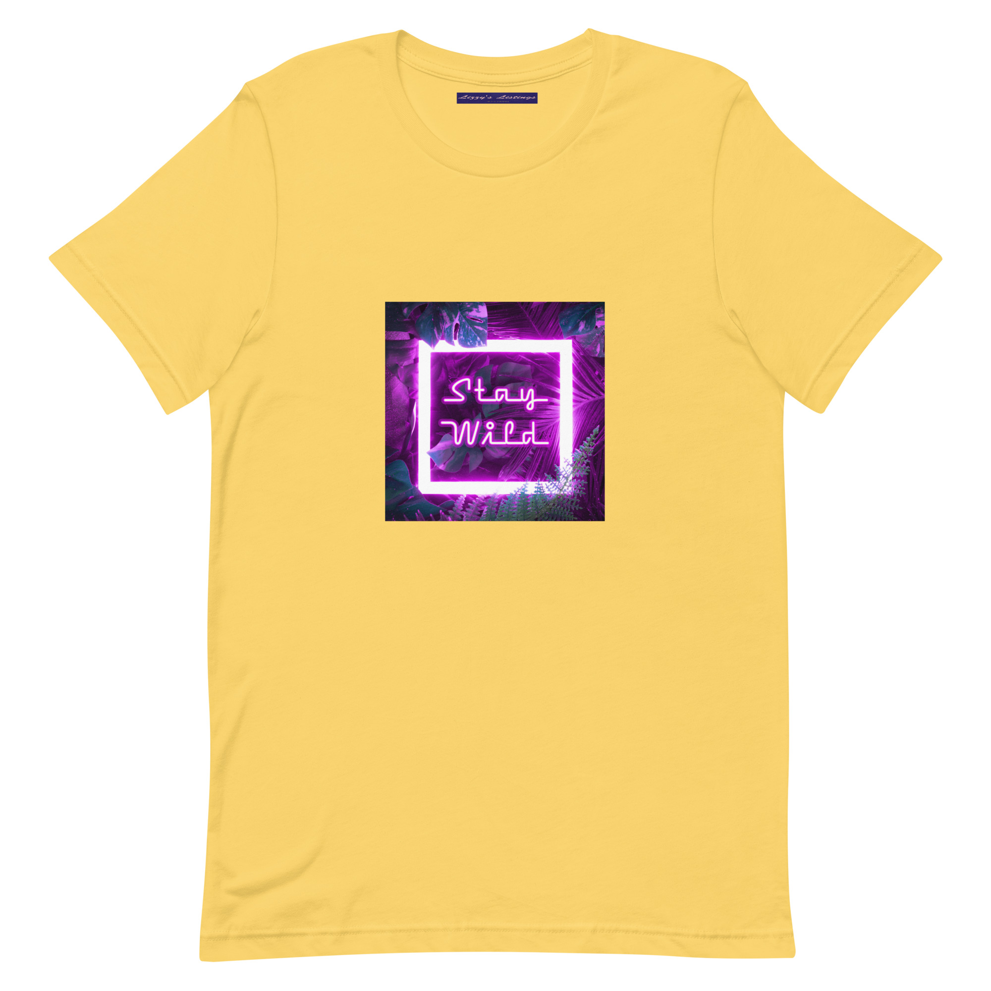 unisex-staple-t-shirt-yellow-front-69fea2abacf98.jpg Stay Wild Tee