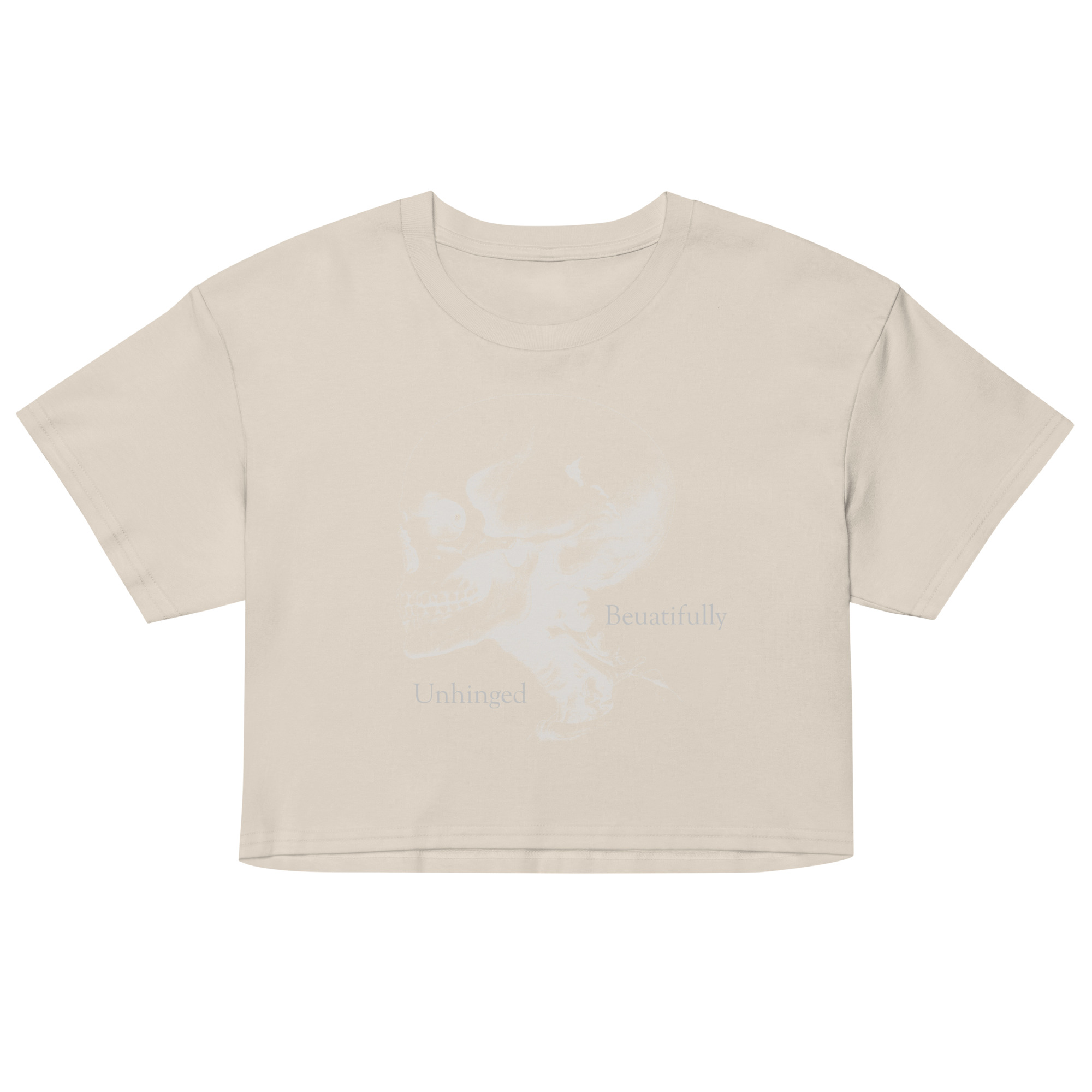 womens-crop-top-bone-front-69fea2100ec82.jpg Beautifully Unhinged Women’s crop top