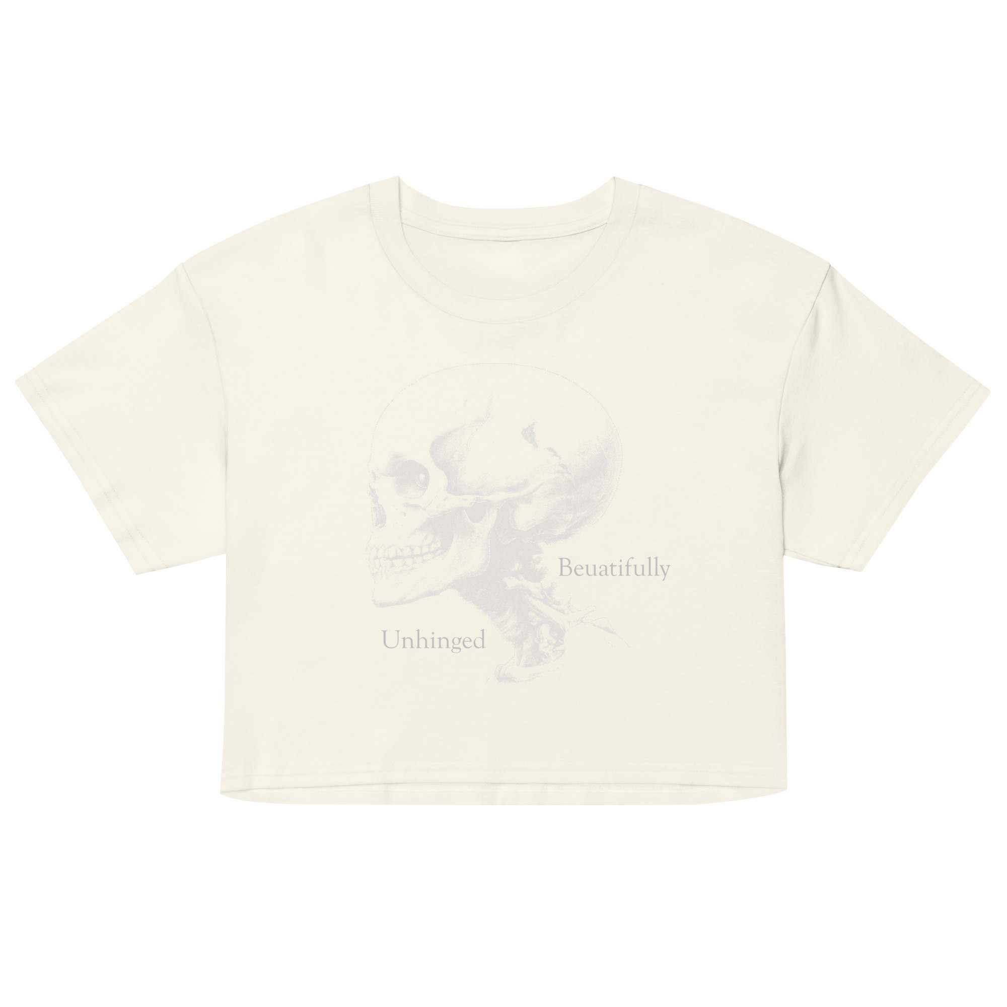 womens-crop-top-natural-front-69fea2100ec18.jpg Beautifully Unhinged Women’s crop top