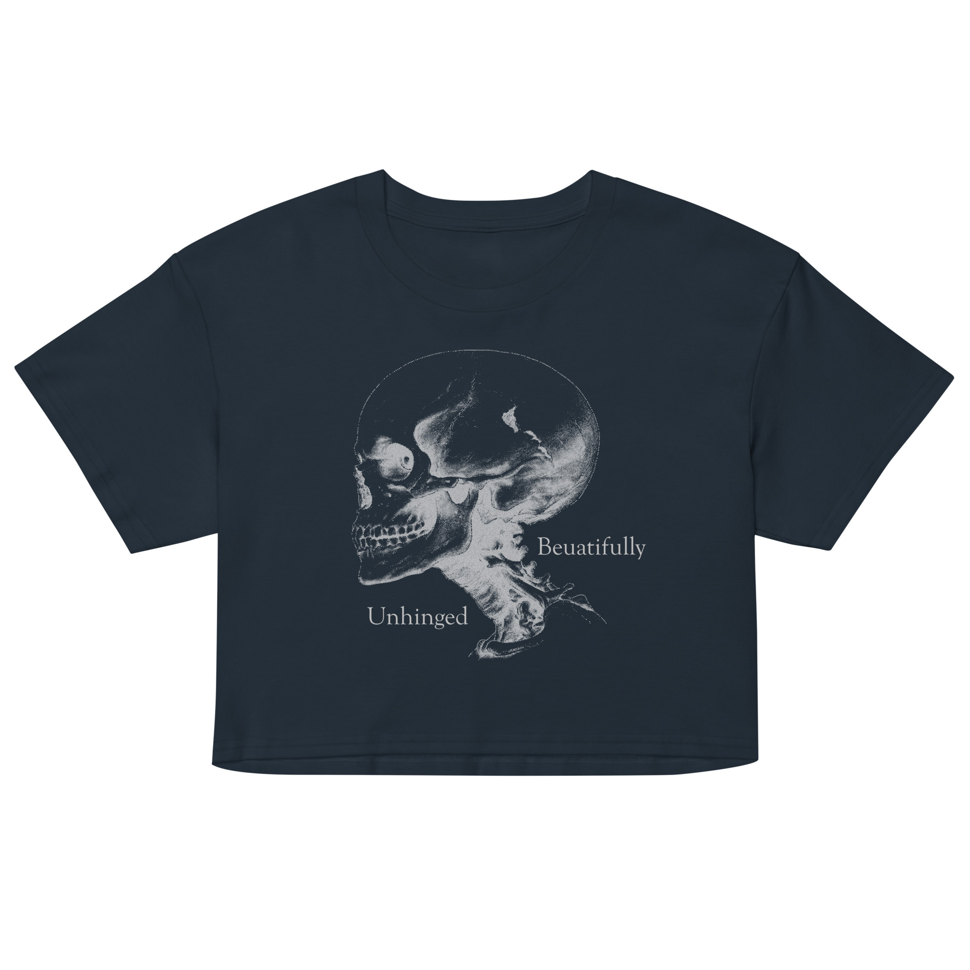 womens-crop-top-navy-front-69fea2100e928.jpg Beautifully Unhinged Women’s crop top