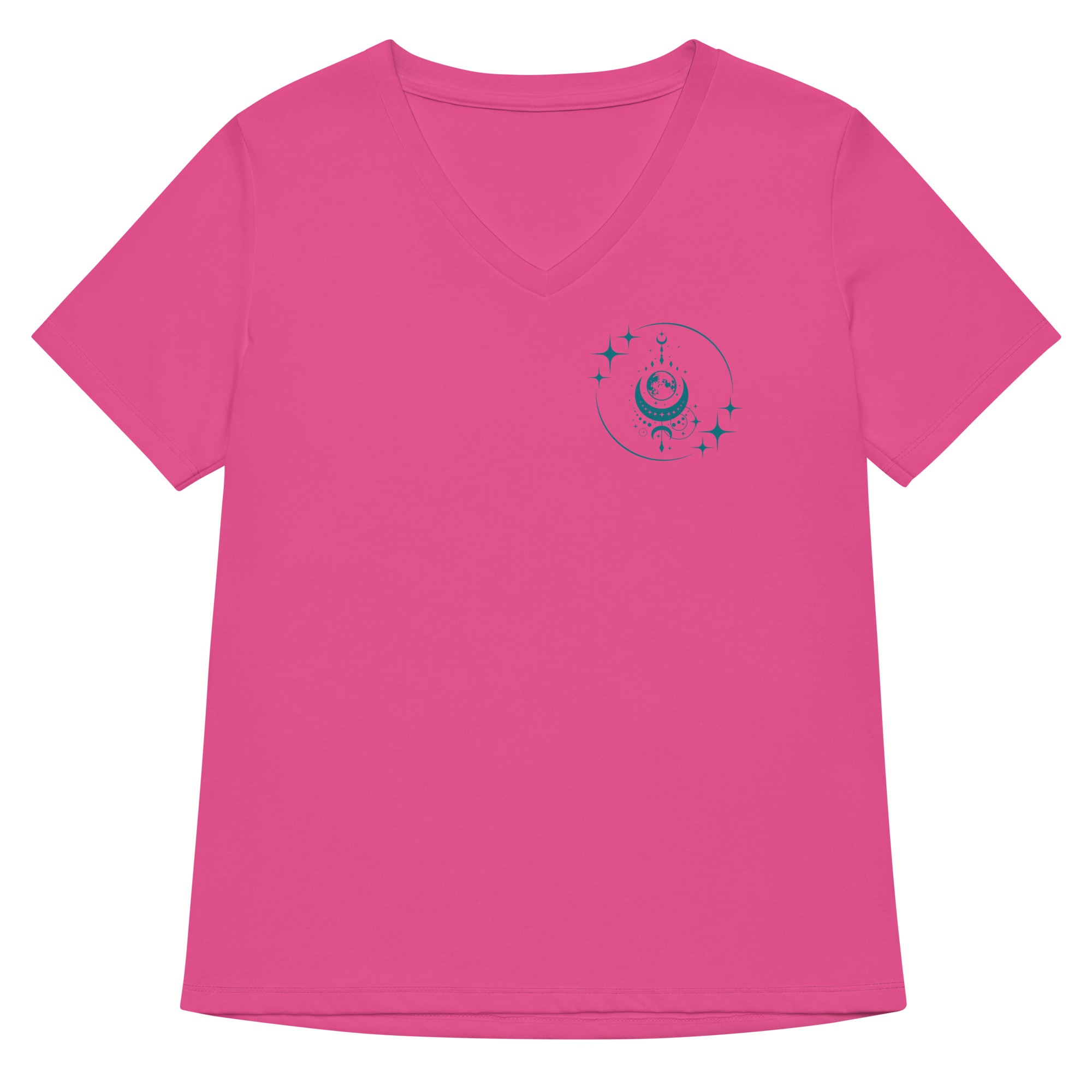 Moon n Stars Women’s relaxed v-neck t-shirt