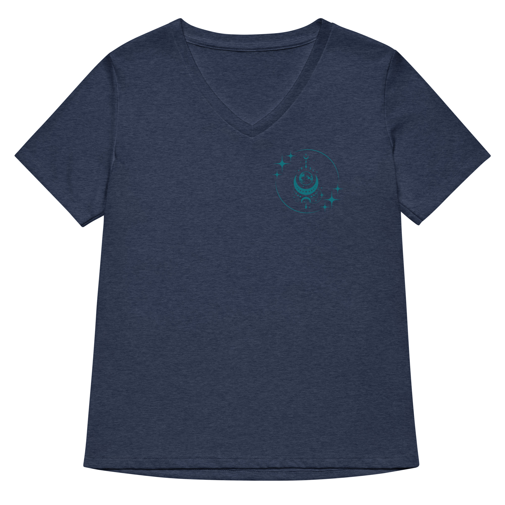 Moon n Stars Women’s relaxed v-neck t-shirt