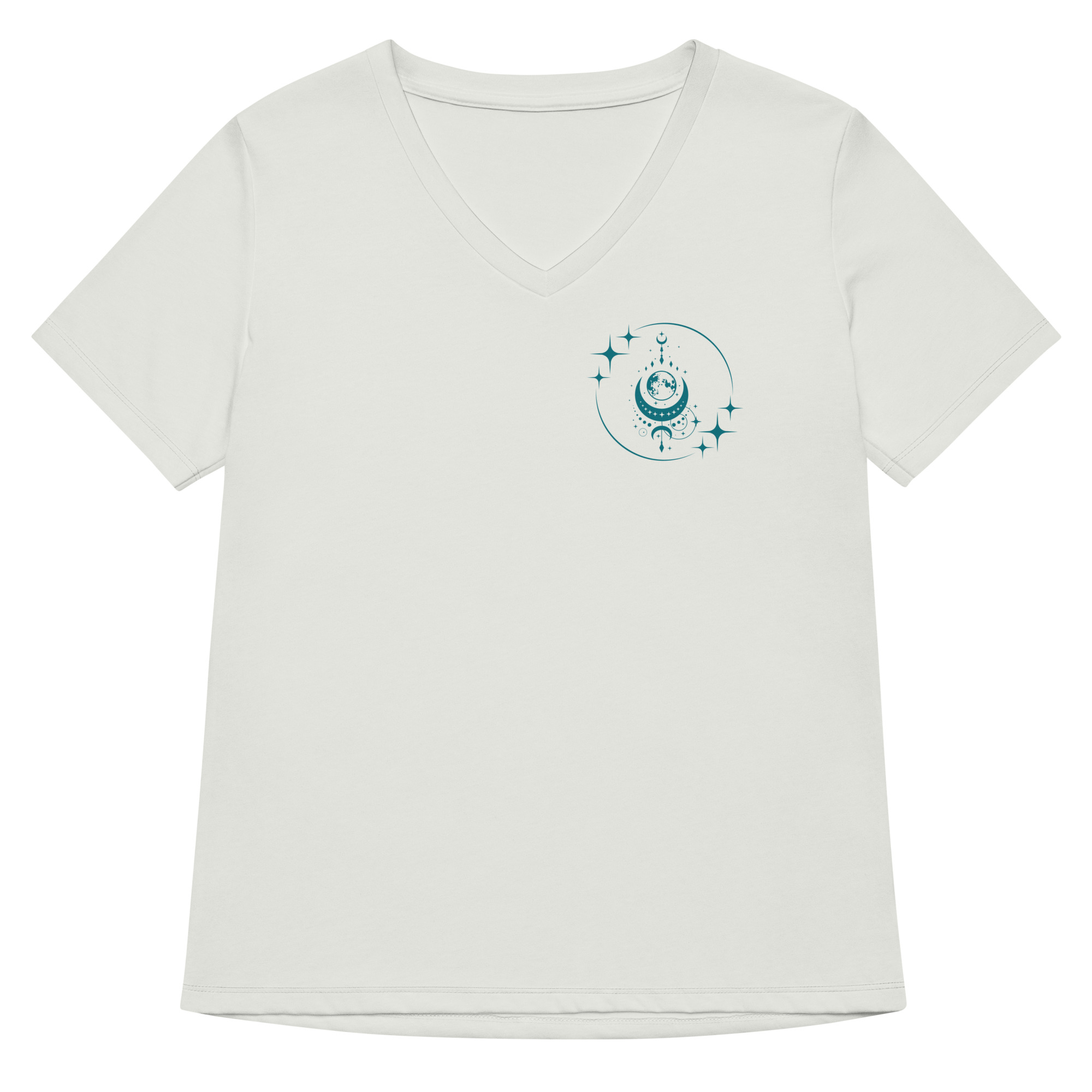 Moon n Stars Women’s relaxed v-neck t-shirt