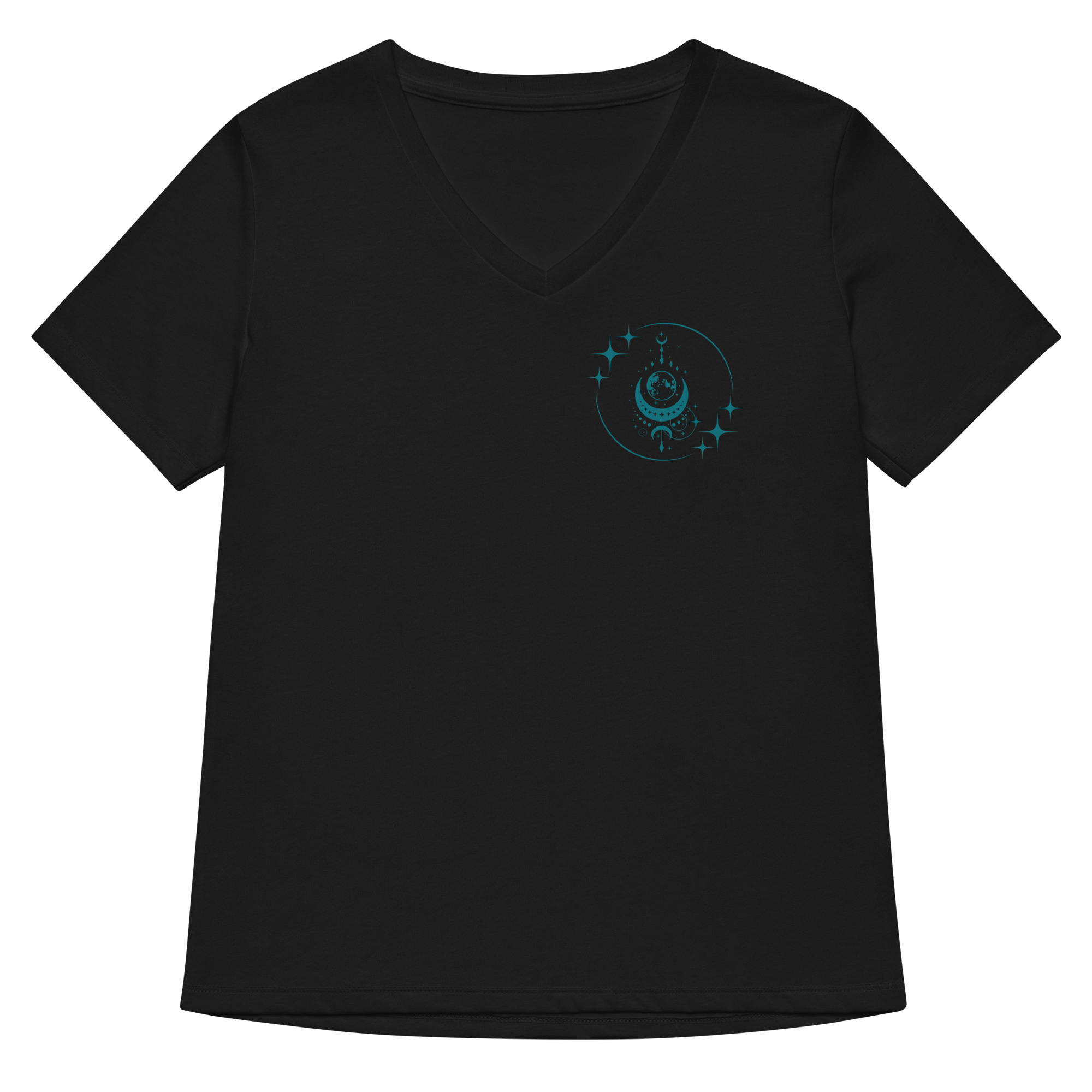 Moon n Stars Women’s relaxed v-neck t-shirt