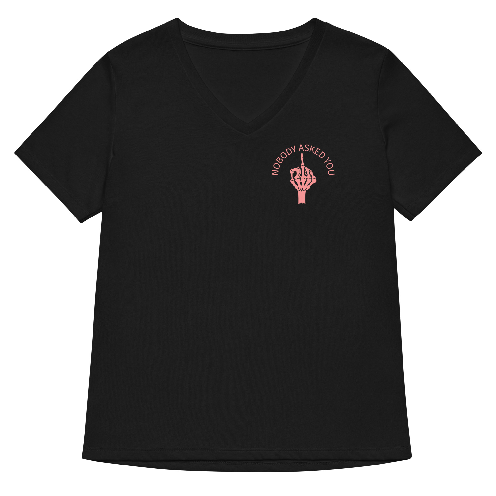 womens-relaxed-v-neck-t-shirt-solid-black-blend-front-69fea4c95de96.jpg Nobody Asked You Women’s relaxed v-neck t-shirt