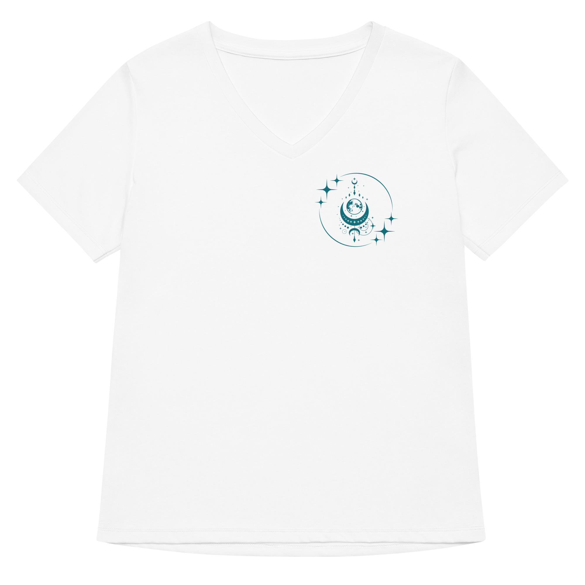Moon n Stars Women’s relaxed v-neck t-shirt