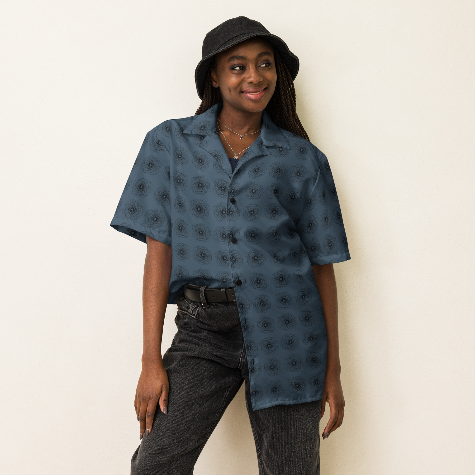 Flower Unisex button shirt