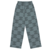 Checkered unisex wide-leg pants