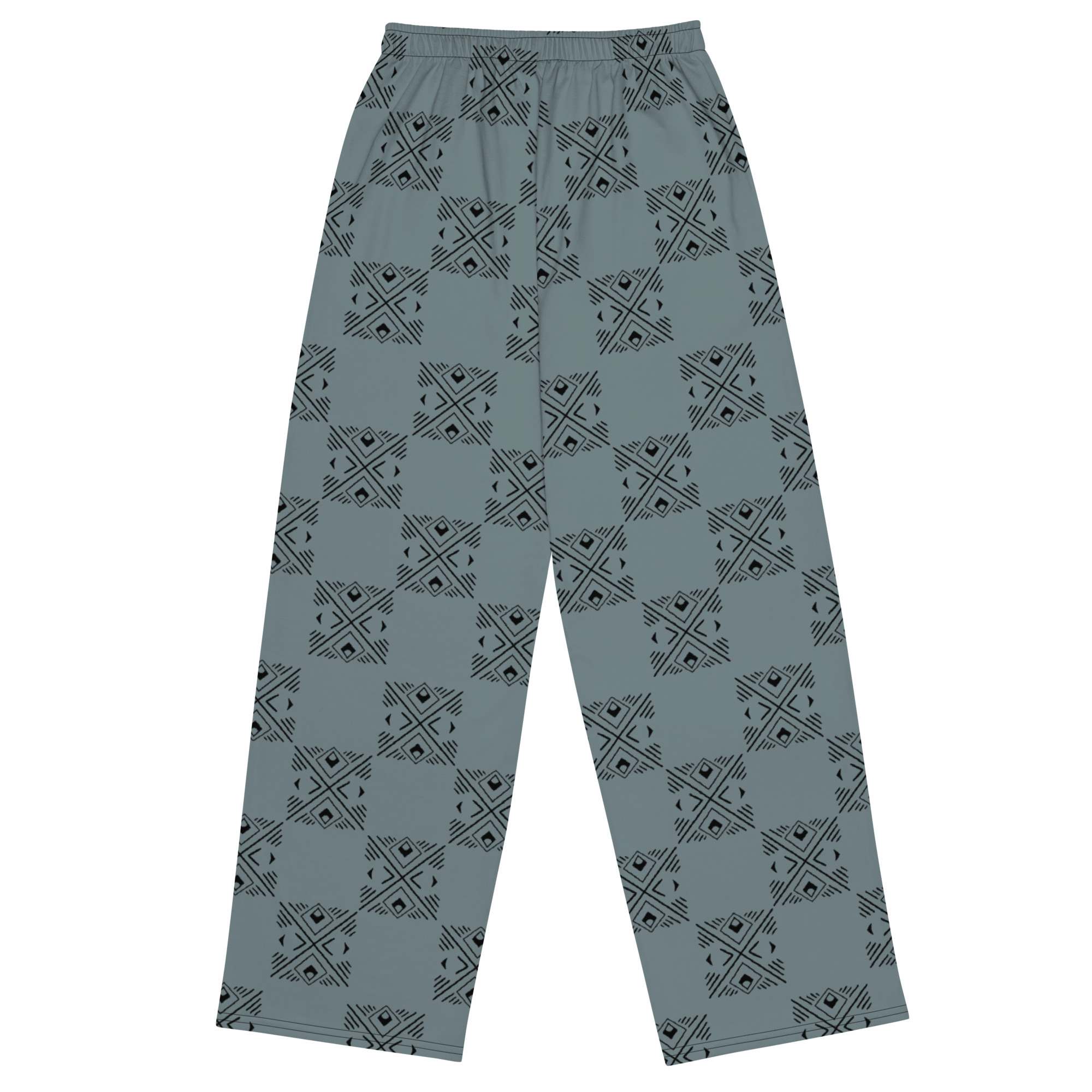 Checkered unisex wide-leg pants