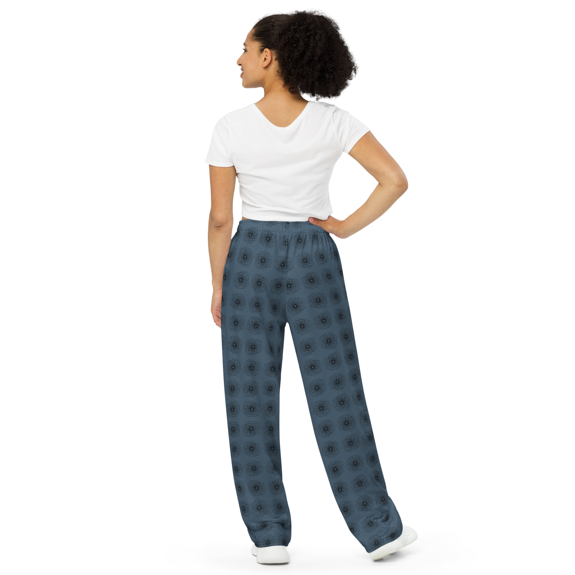 all-over-print-unisex-wide-leg-pants-white-back-6a7a3238e0dc5.jpg Flower unisex wide-leg pants