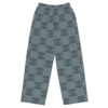 Checkered unisex wide-leg pants