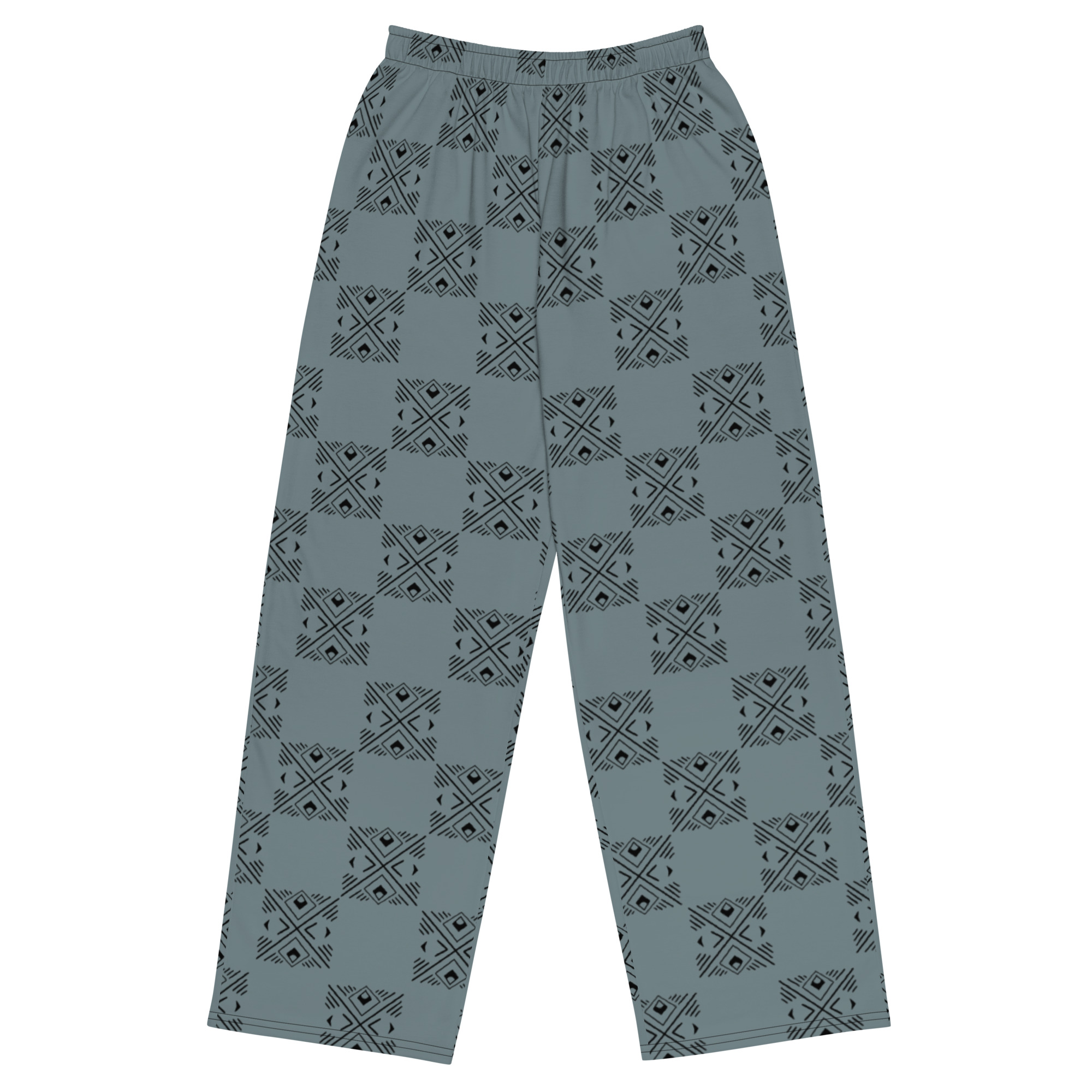 Checkered unisex wide-leg pants