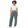 Checkered unisex wide-leg pants