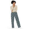 Checkered unisex wide-leg pants