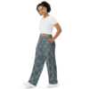 Checkered unisex wide-leg pants